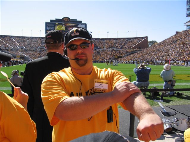 Kirk in charge of the band